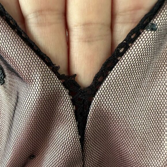 Adrianna Papell Intricate Beading Mesh Netting Overlay Lace Cocktail Dress 4 - Picture 8 of 8